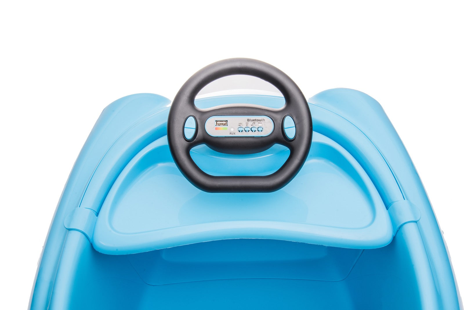 12V Kids Bumper Car with Dining Tray, USB Music, Safety Bumper, and Dual Motor Trend Times 6