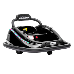 12V Black Electric Ride-On Bumper Car for Kids with Remote Control and 360° Rotation Trend Times 2