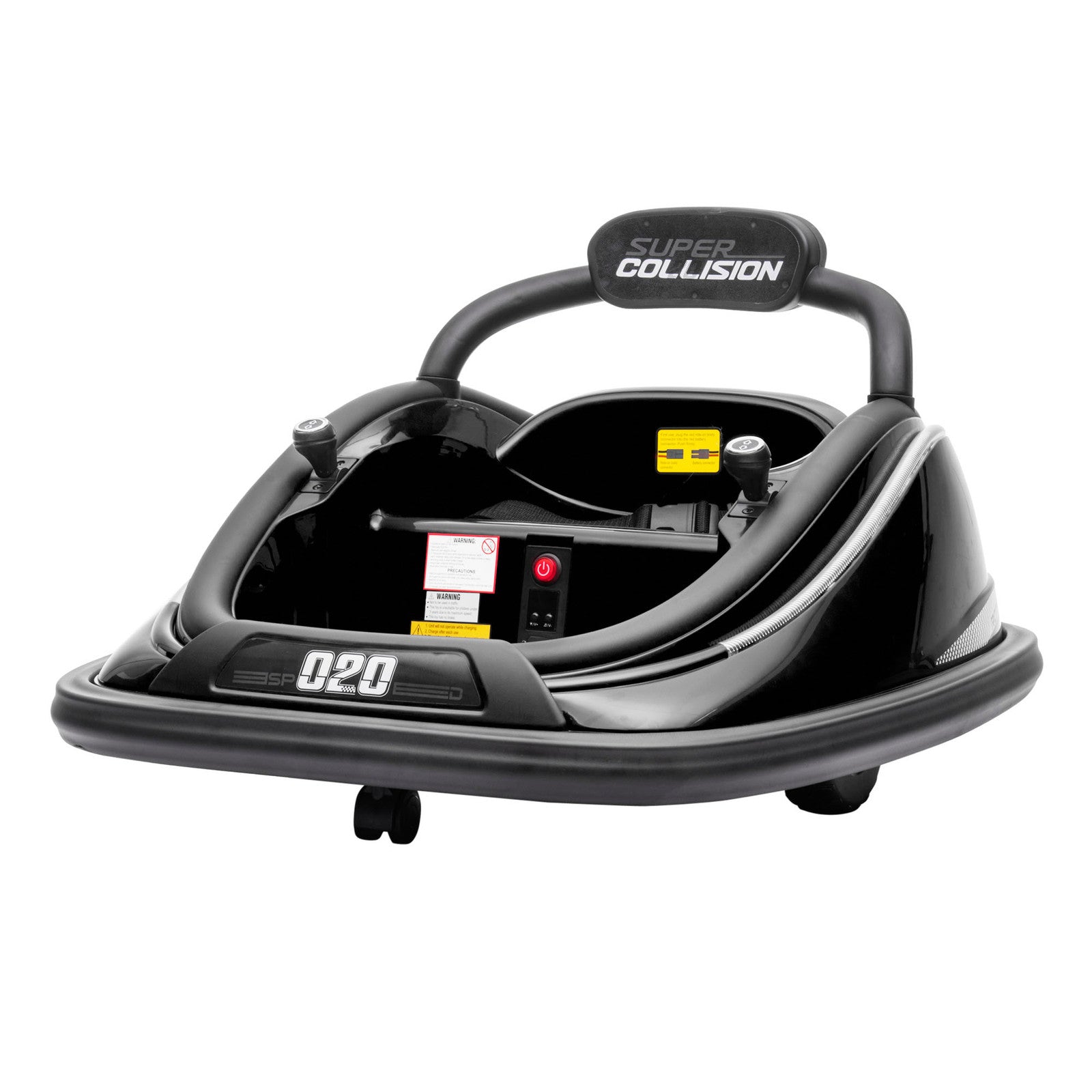 12V Black Electric Ride-On Bumper Car for Kids with Remote Control and 360° Rotation Trend Times 3