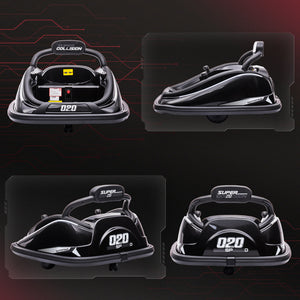 12V Black Electric Ride-On Bumper Car for Kids with Remote Control and 360° Rotation Trend Times 7