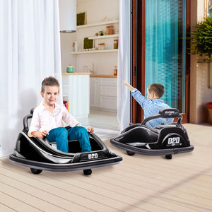 12V Black Electric Ride-On Bumper Car for Kids with Remote Control and 360° Rotation Trend Times 8