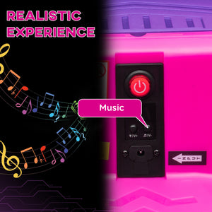 12V Pink Electric Ride-On Bumper Car for Kids with Remote Control and 360° Steering Trend Times 5