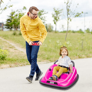 12V Pink Electric Ride-On Bumper Car for Kids with Remote Control and 360° Steering Trend Times Variant 0