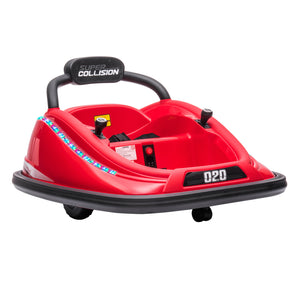 12V Red Electric Ride-On Bumper Car for Kids with 360° Spin and Remote Control Trend Times 2