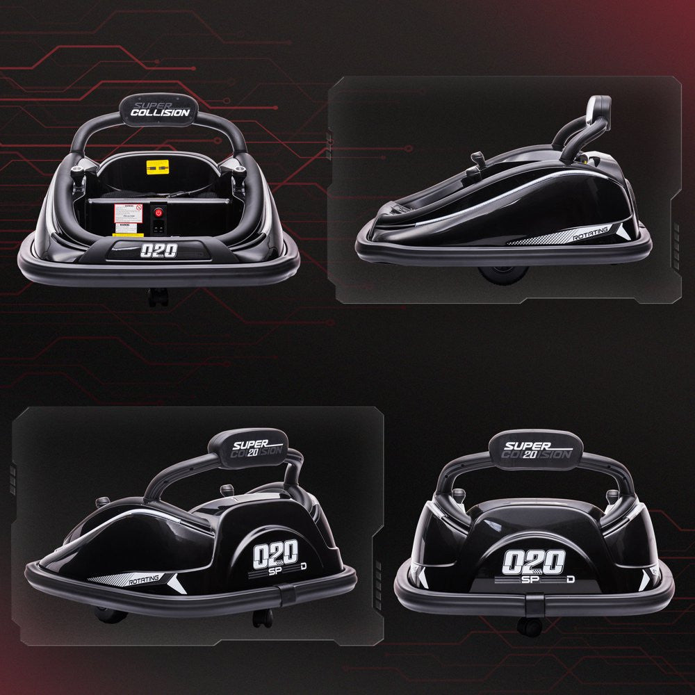 12V Electric Kids Ride-On Bumper Car with Remote Control and 360° Rotation Trend Times 6