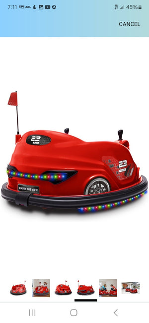 12V Battery-Powered XL Bumper Car for Kids 6+ Trend Times 2