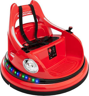 12V Kids Bumper Car with Remote Control, LED Lights, and 360-Degree Spin Trend Times 2