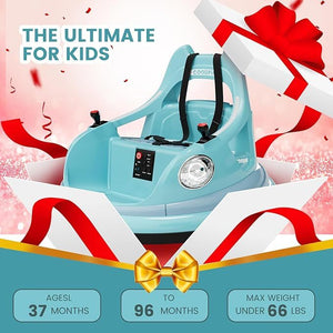 12V Kids Bumper Car with Remote Control, LED Lights, and 360-Degree Spin Trend Times 8