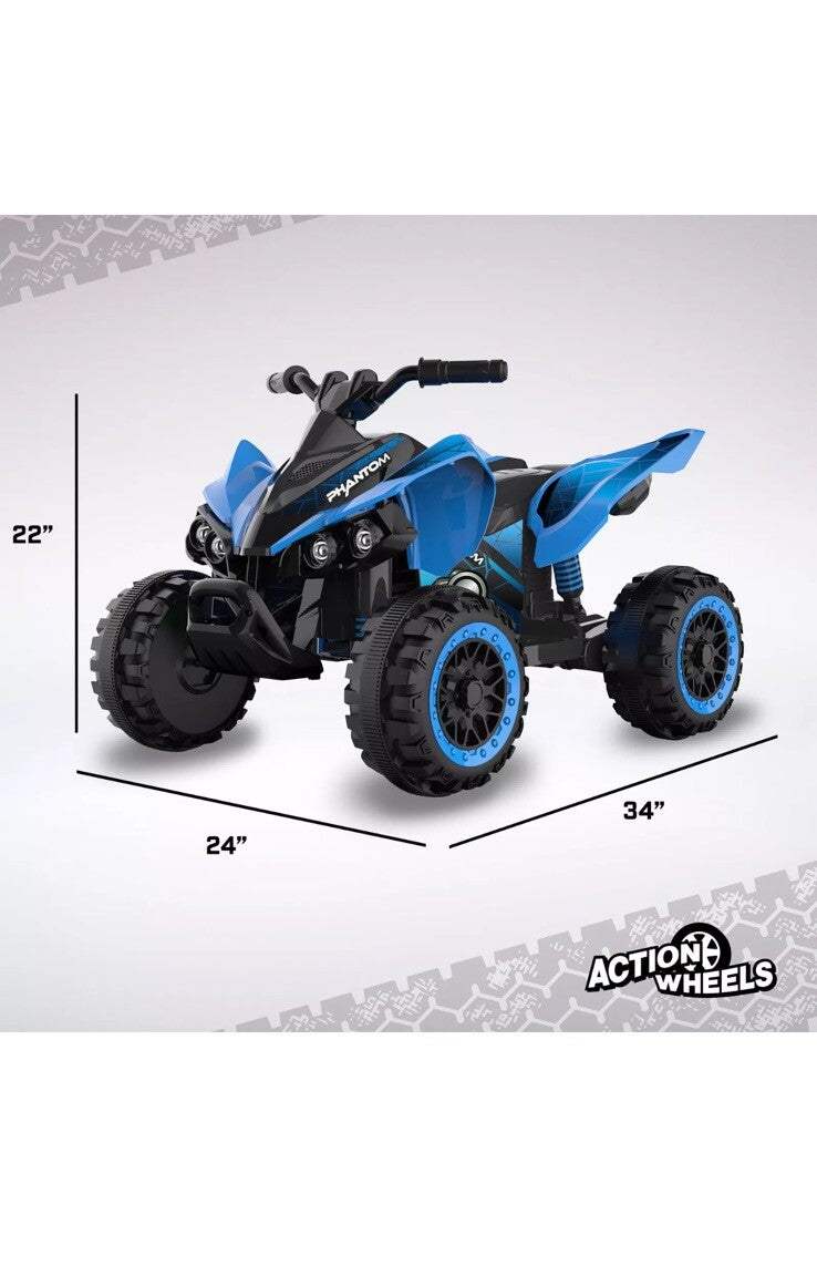 12V Blue Electric ATV Quad Cars for Kids Ages 3 to 6 Trend Times 7