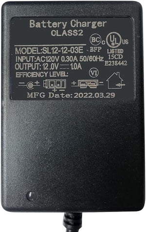 12V Fast Charging Power Adapter for Children's Electric Ride-On Cars Trend Times 3