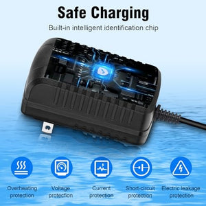 12V Battery Charger for Gray and Orange Power Wheels Toy Car Trend Times 1
