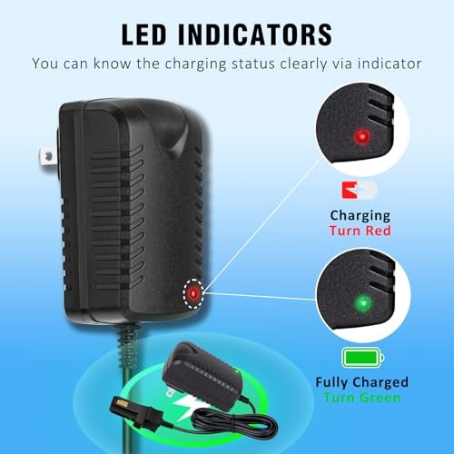 12V Battery Charger for Gray and Orange Power Wheels Toy Car Trend Times 5