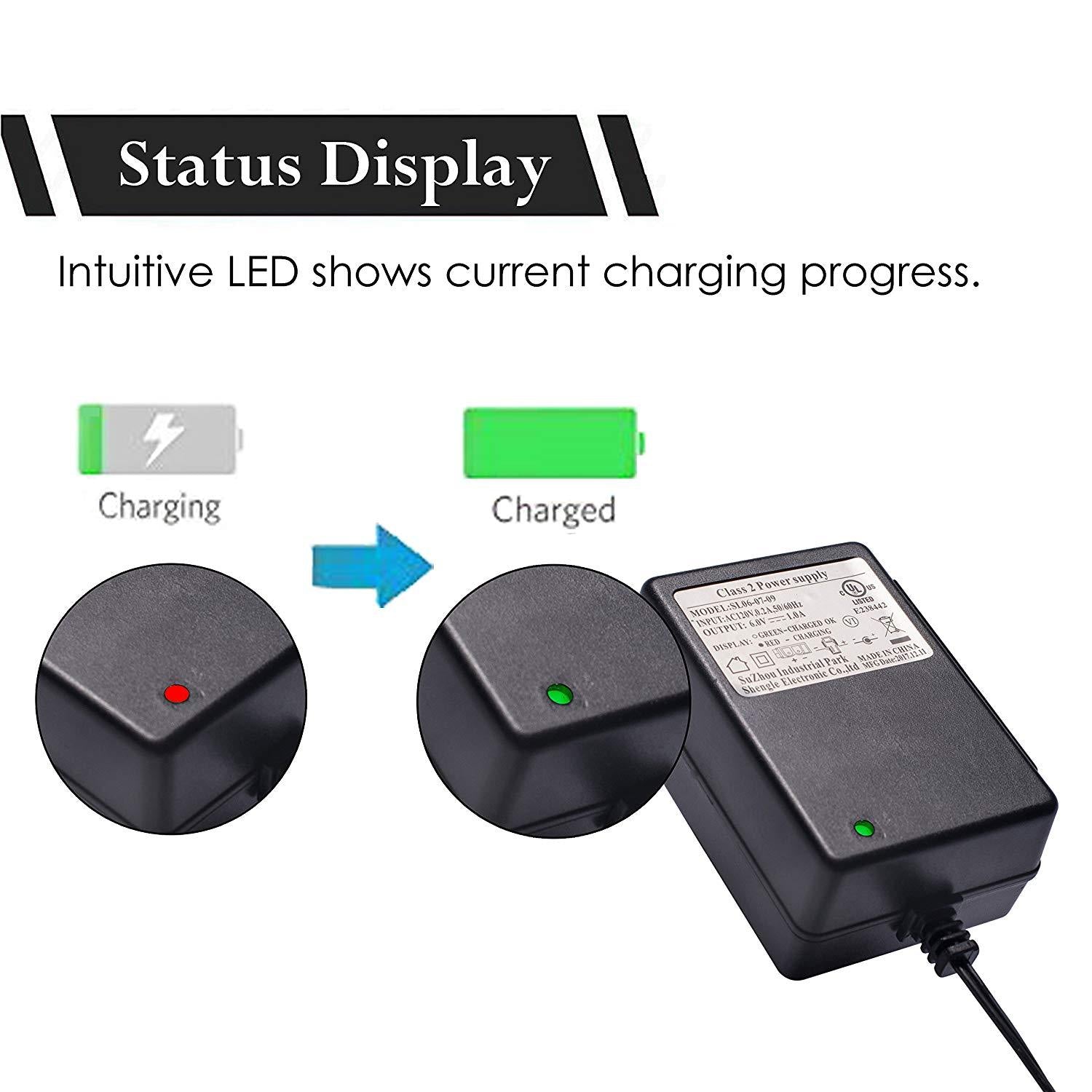 12V Charger for Kids Powered Ride-On Cars and Trax Vehicles Trend Times 3