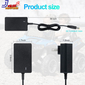 12V Power Supply Charger for Kids Ride-On Cars Class 2 Compatible with Kidzone Bumper Cars Trend Times 4