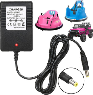 12V Battery Charger for Kidzone Bumper Car and Ride-On Toys Trend Times 1