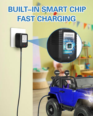 12V Battery Charger for Kidzone Bumper Car and Ride-On Toys Trend Times 3