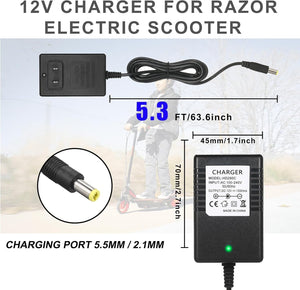 12V Battery Charger for Kidzone Bumper Car and Ride-On Toys Trend Times 4