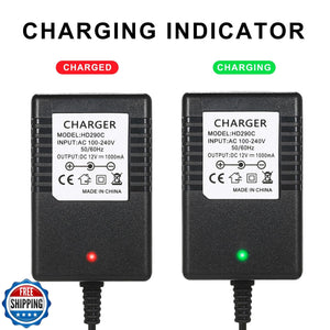 12V Battery Charger for Kidzone Bumper Car and Ride-On Toys Trend Times 1