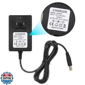 12V Battery Charger for Kidzone Bumper Car and Ride-On Toys Trend Times 4