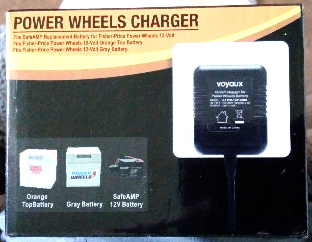 12V Charger for Power Wheels with Gray and Orange Top Batteries Compatible Trend Times 0