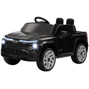 12V Licensed Chevrolet Silverado RST Black Electric Ride-On Car for Kids Trend Times 3