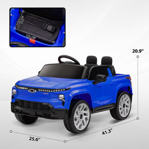 12V Licensed Chevrolet Silverado RST Kids Electric Car Blue Trend Times 2
