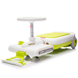 12V Kids Cleaning Go-Kart with 35W Motor and Front Mop Attachment for Easy Cleaning Trend Times 2
