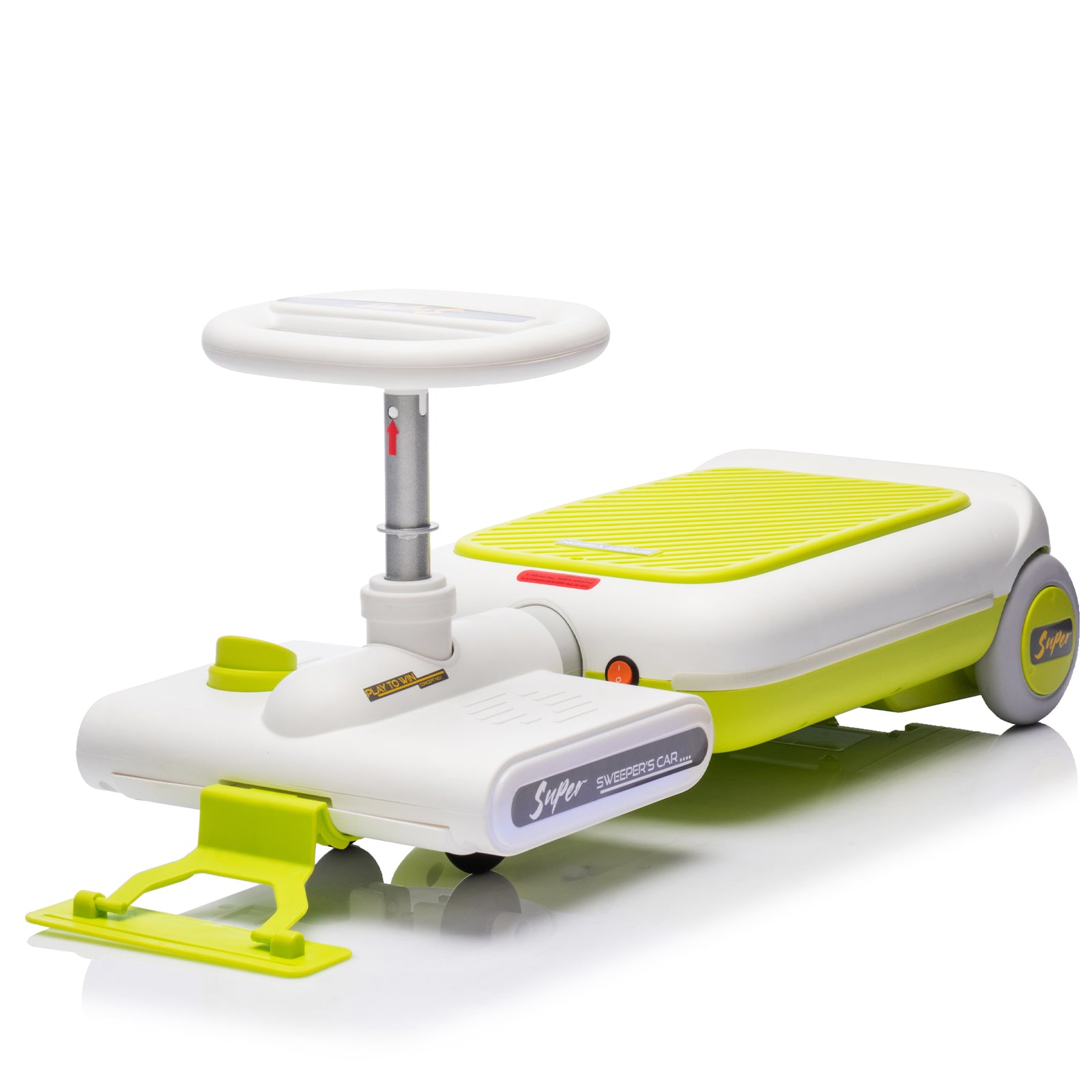 12V Kids Cleaning Go-Kart with 35W Motor and Front Mop Attachment for Easy Cleaning Trend Times 6