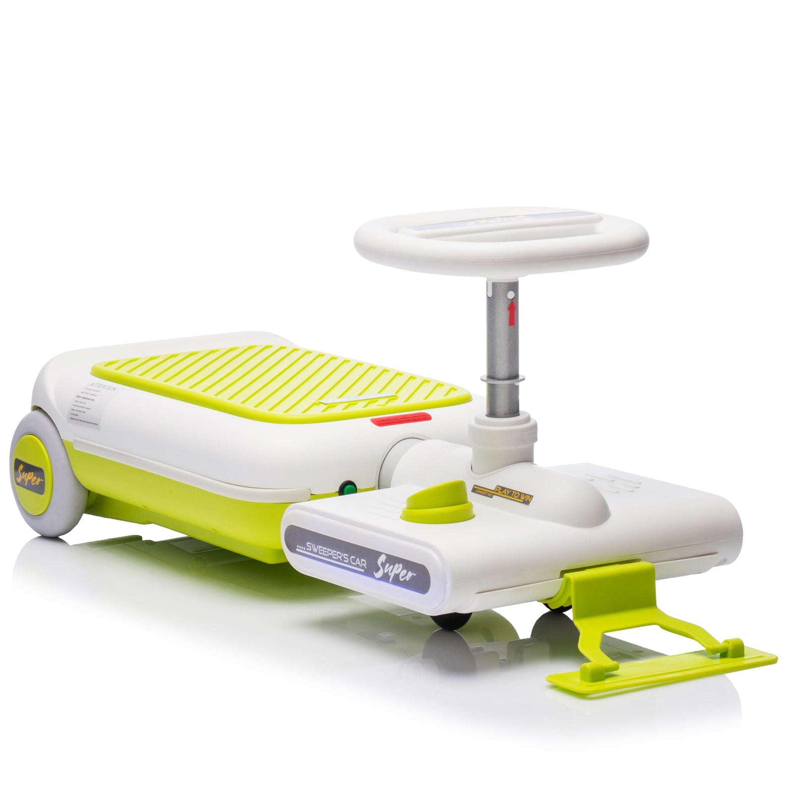 12V Kids Cleaning Go-Kart with 35W Motor and Front Mop Attachment for Easy Cleaning Trend Times 7