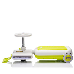 12V Kids Cleaning Go-Kart with Extendable Mop, 35W Motor, Adjustable Speed 1.86-2.49 MPH, Ages 3-6, Green Trend Times 5
