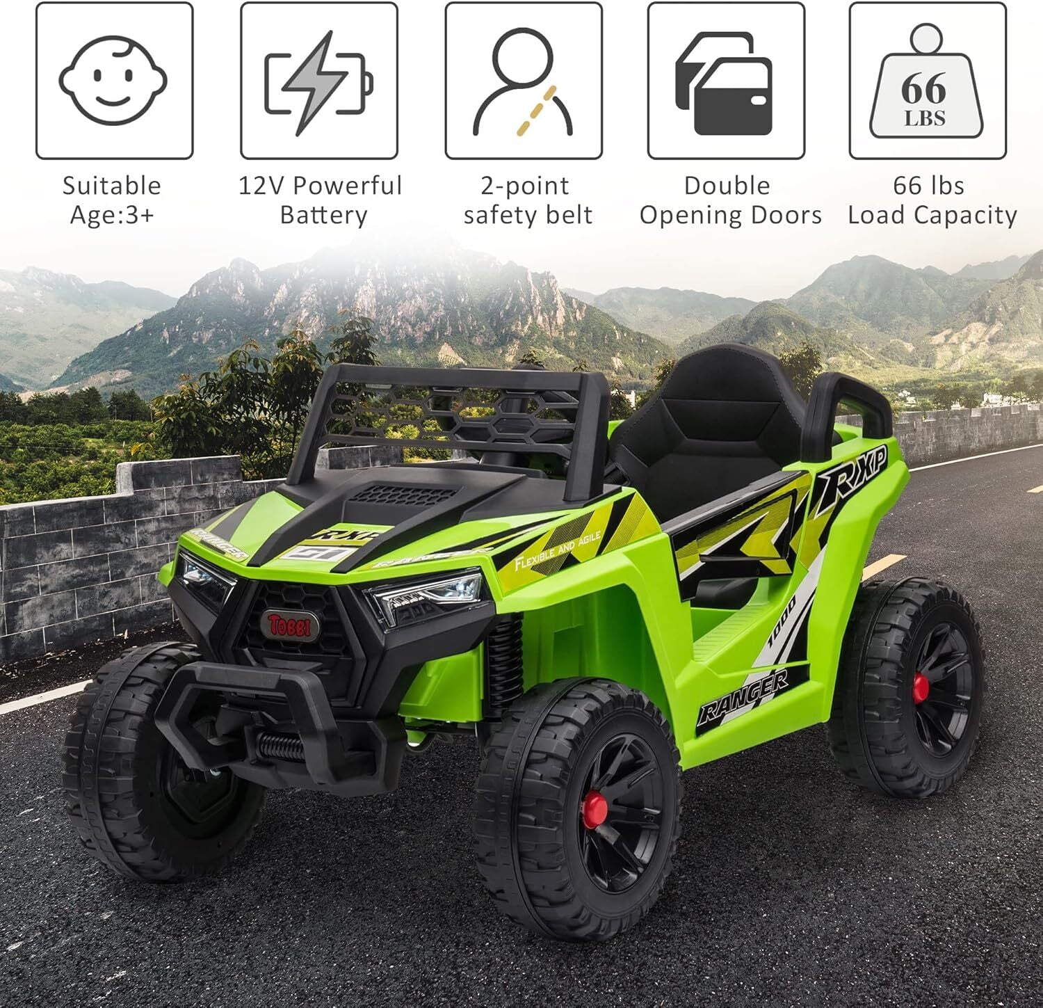 12V Electric Ride-On Truck ATV for Kids Ages 3-6 Beach Toy Trend Times 4