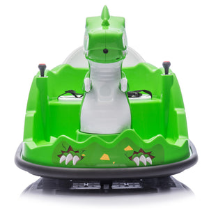 12V Dinosaur-Shaped Kids Ride-On Bumper Car with Spray, Light, and 360-Degree Rotation Trend Times 22