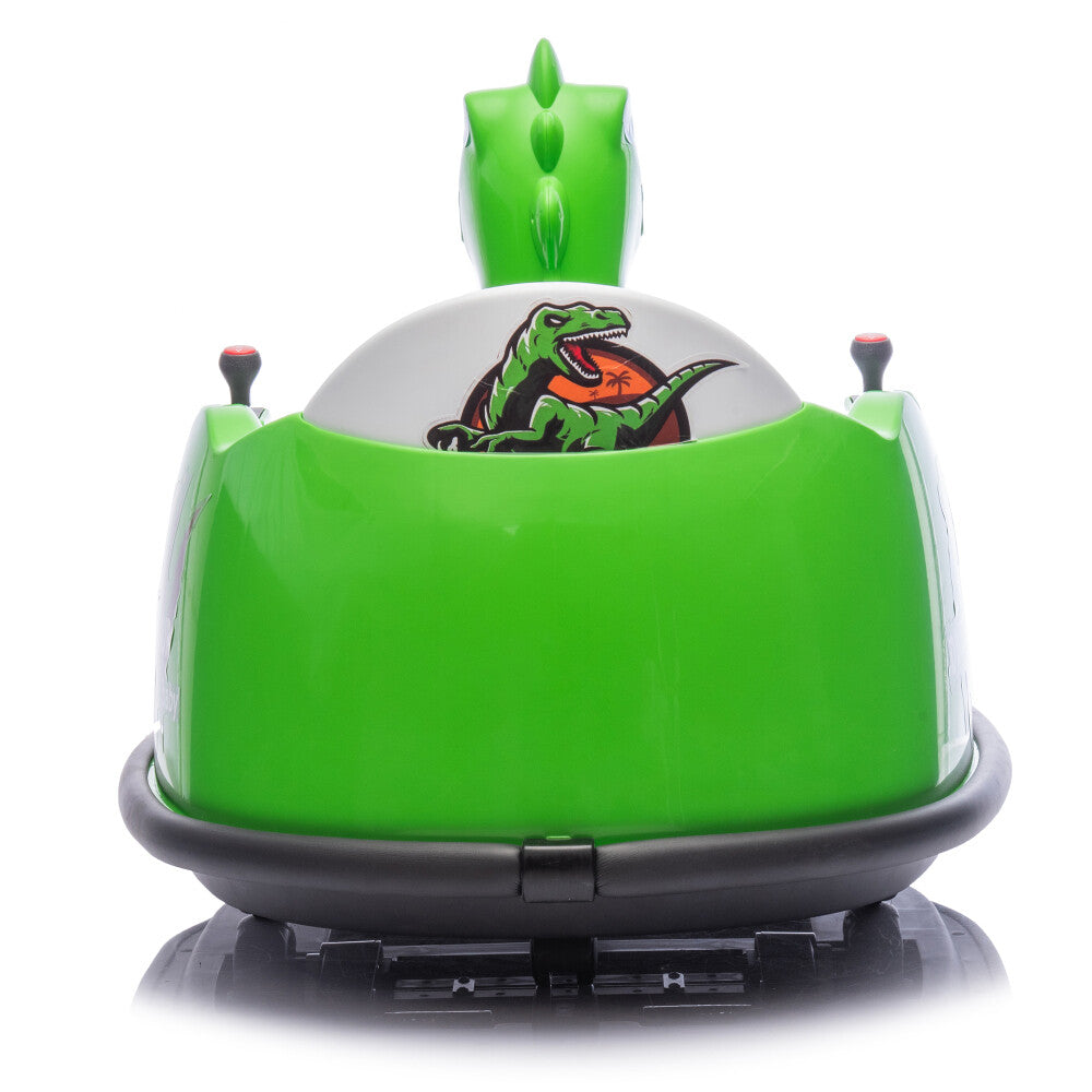 12V Dinosaur-Shaped Kids Ride-On Bumper Car with Spray, Light, and 360-Degree Rotation Trend Times 27