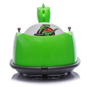 12V Dinosaur-Shaped Kids Ride-On Bumper Car with Spray, Light, and 360-Degree Rotation Trend Times 27