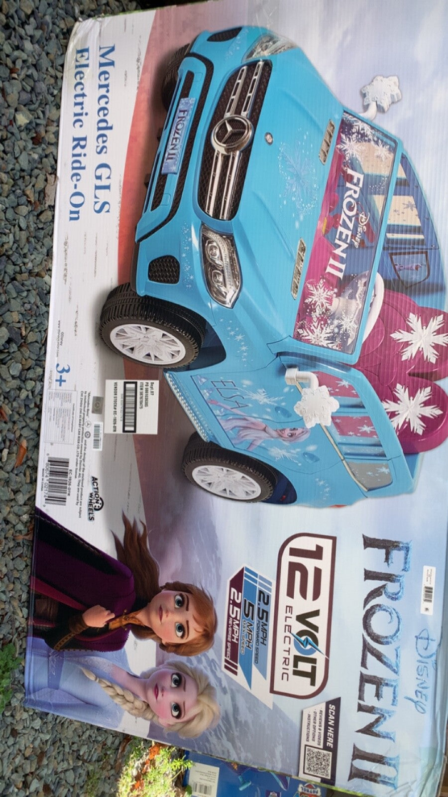 12V Disney Frozen Mercedes GLS 320 Powered Ride-On Car for Girls Ages 3 to 5 Trend Times 1