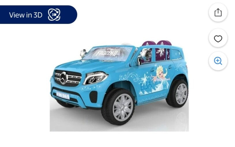 12V Disney Frozen Mercedes GLS 320 Powered Ride-On Car for Girls Ages 3 to 5 Trend Times 6