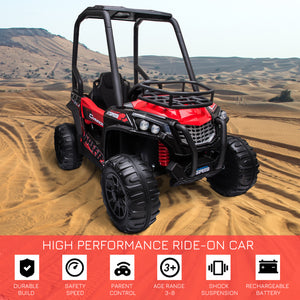 12V Dual Motor Electric Kids Ride-On UTV Battery-Powered Truck with Forward Drive Trend Times 3