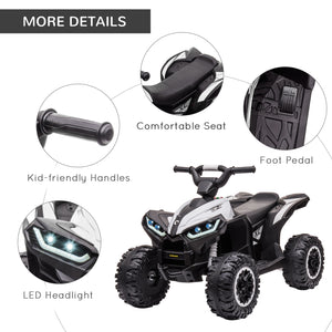 12V Electric Kids ATV Quad Ride-On Car with Forward and Reverse, Four Wheels for Ages 3-5 Years Trend Times 5
