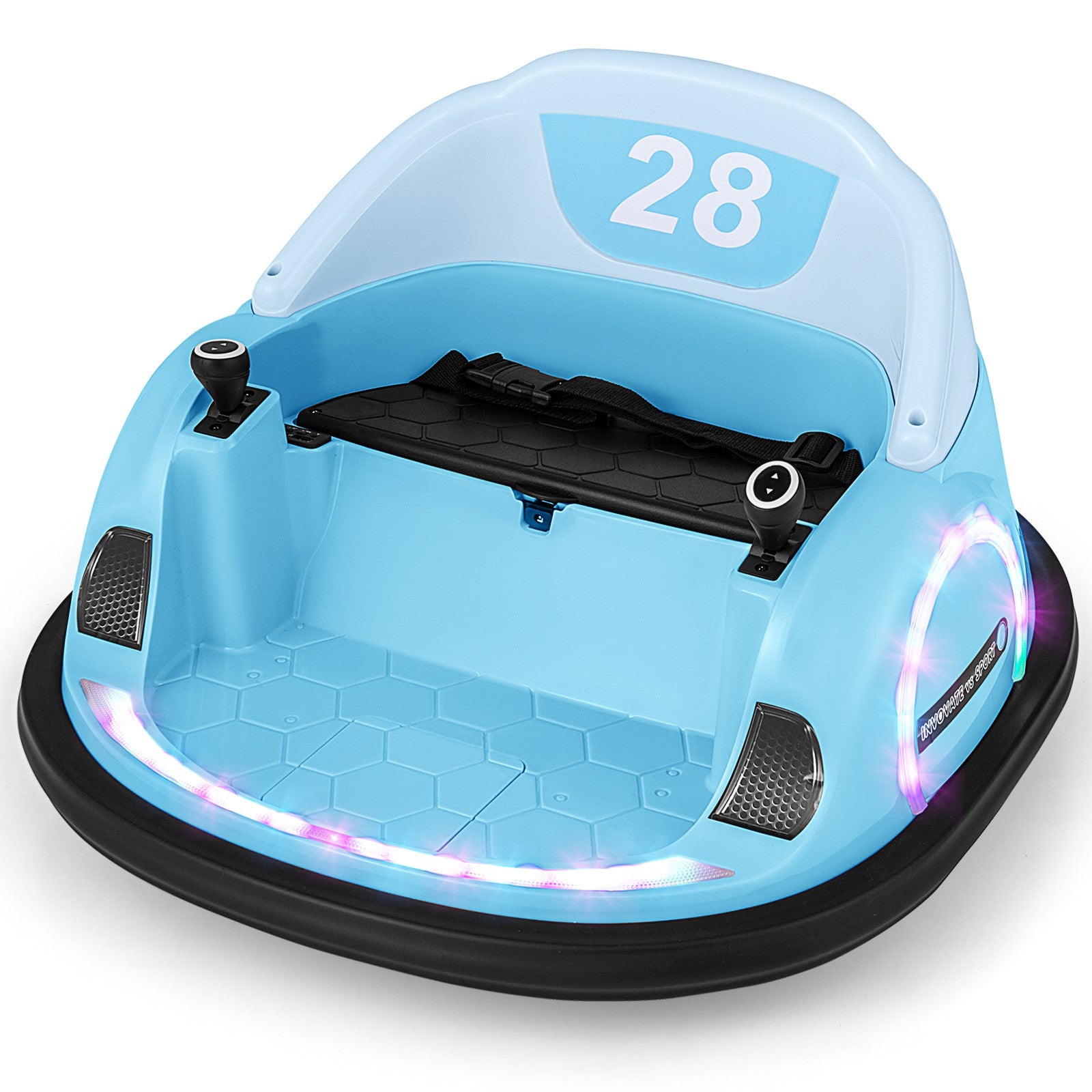 12V Electric 360° Spin Ride-On Bumper Car Toy with Remote Control for Toddlers Trend Times 10