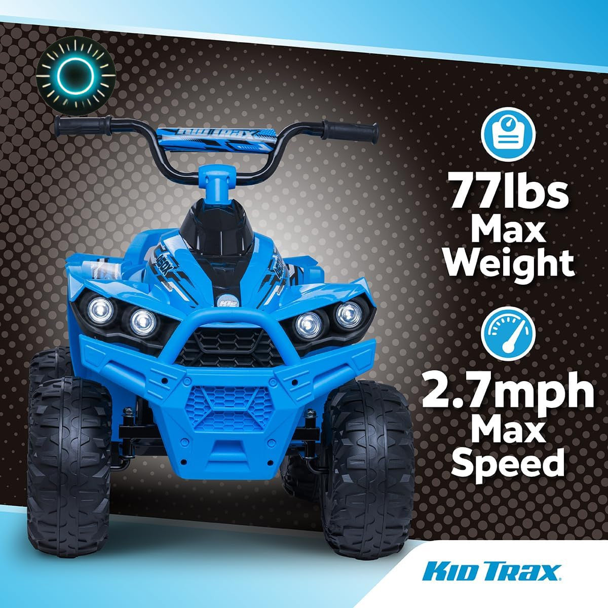 12V Electric Ride-On ATV for Boys and Girls Indoor Outdoor Four Wheeler Toy Trend Times 3