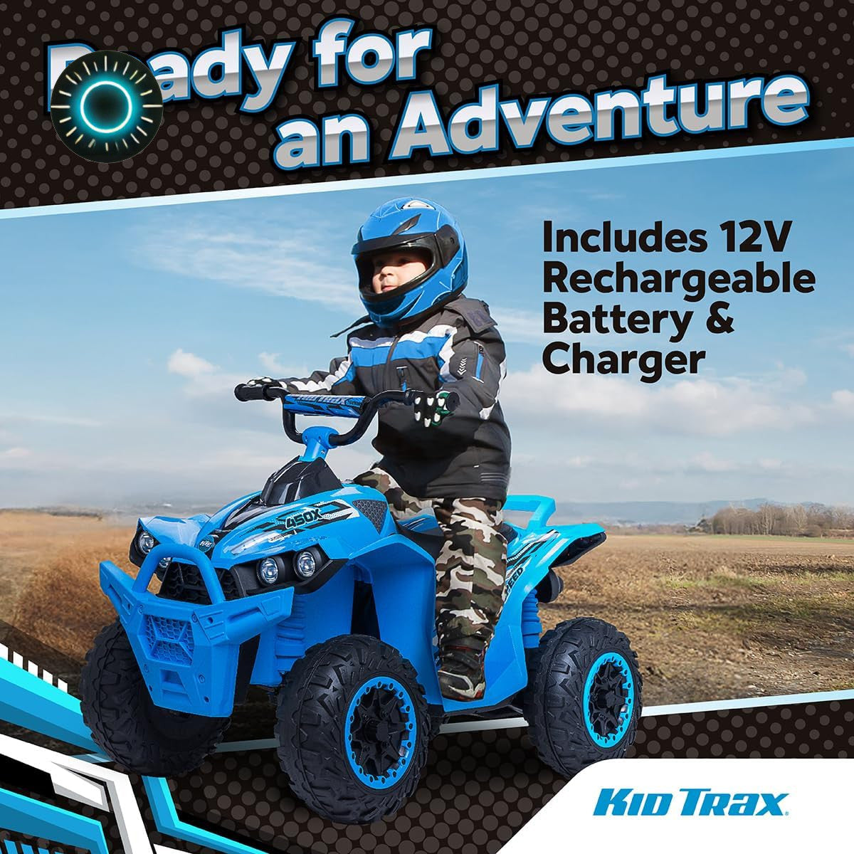 12V Electric Ride-On ATV for Boys and Girls Indoor Outdoor Four Wheeler Toy Trend Times 5