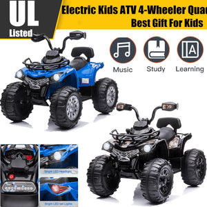 12V Electric 4-Wheel Battery-Powered Kids Ride-On ATV Quad Motorcycle Car Trend Times 8