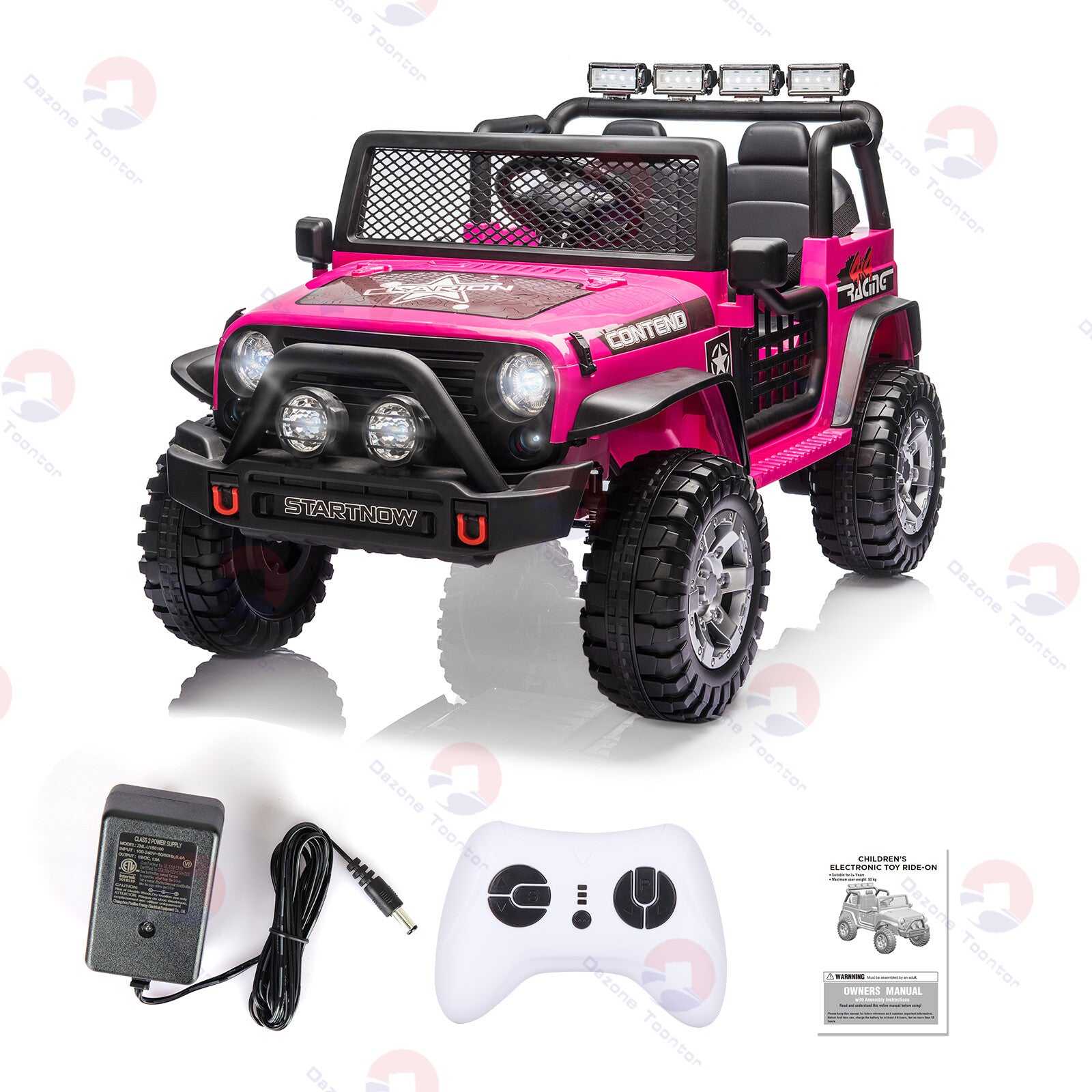 12V Electric Battery-Powered Kids Ride-On Jeep Toy Car 2-Seater with Remote Control and MP3 Player Trend Times 11