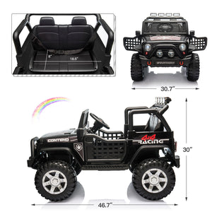 12V Electric Battery-Powered Kids Jeep Ride-On Car with 2 Seats and Remote Control Trend Times 2