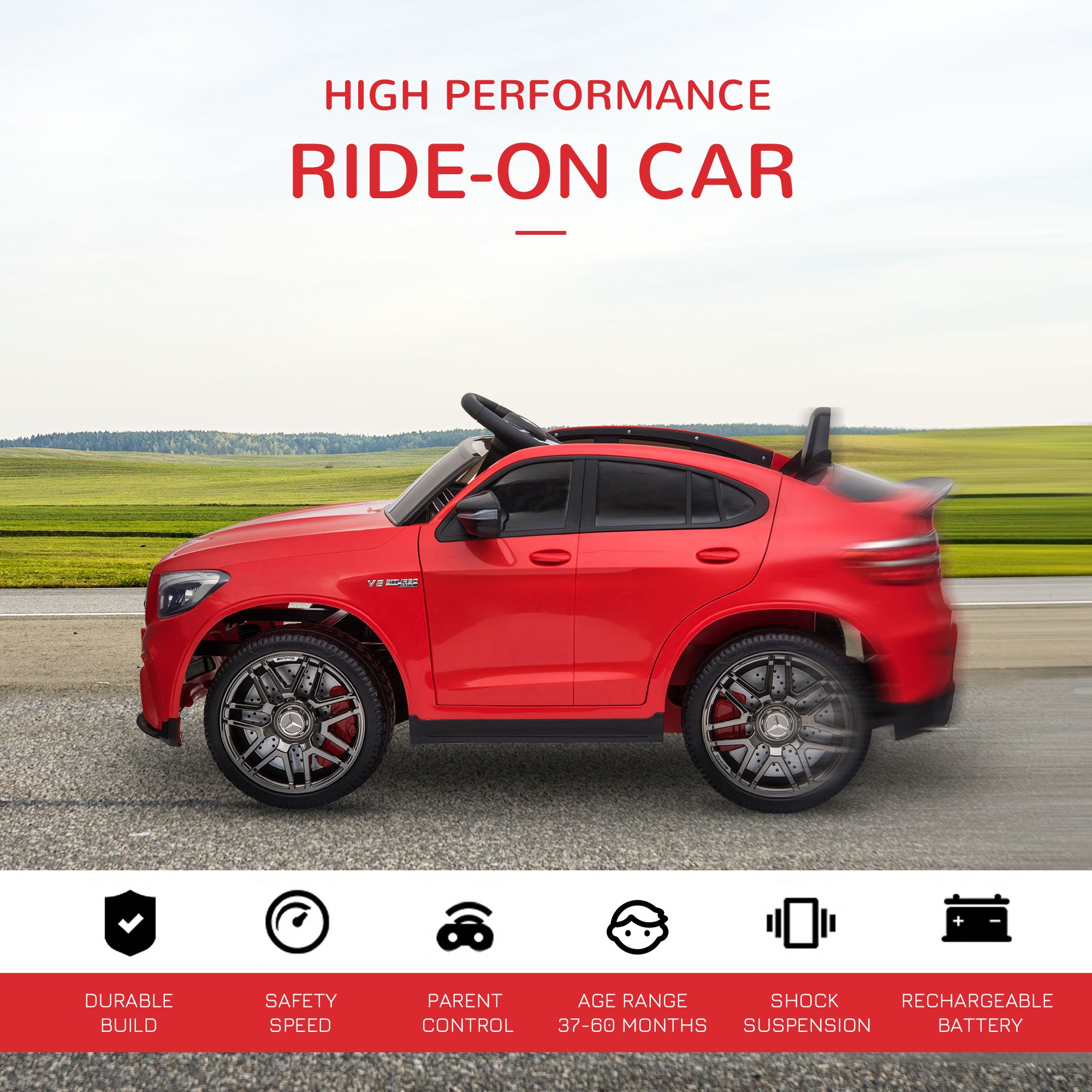 12V Battery-Powered Electric Riding Car Toy for Toddlers Mercedes Benz Coupe Trend Times 16
