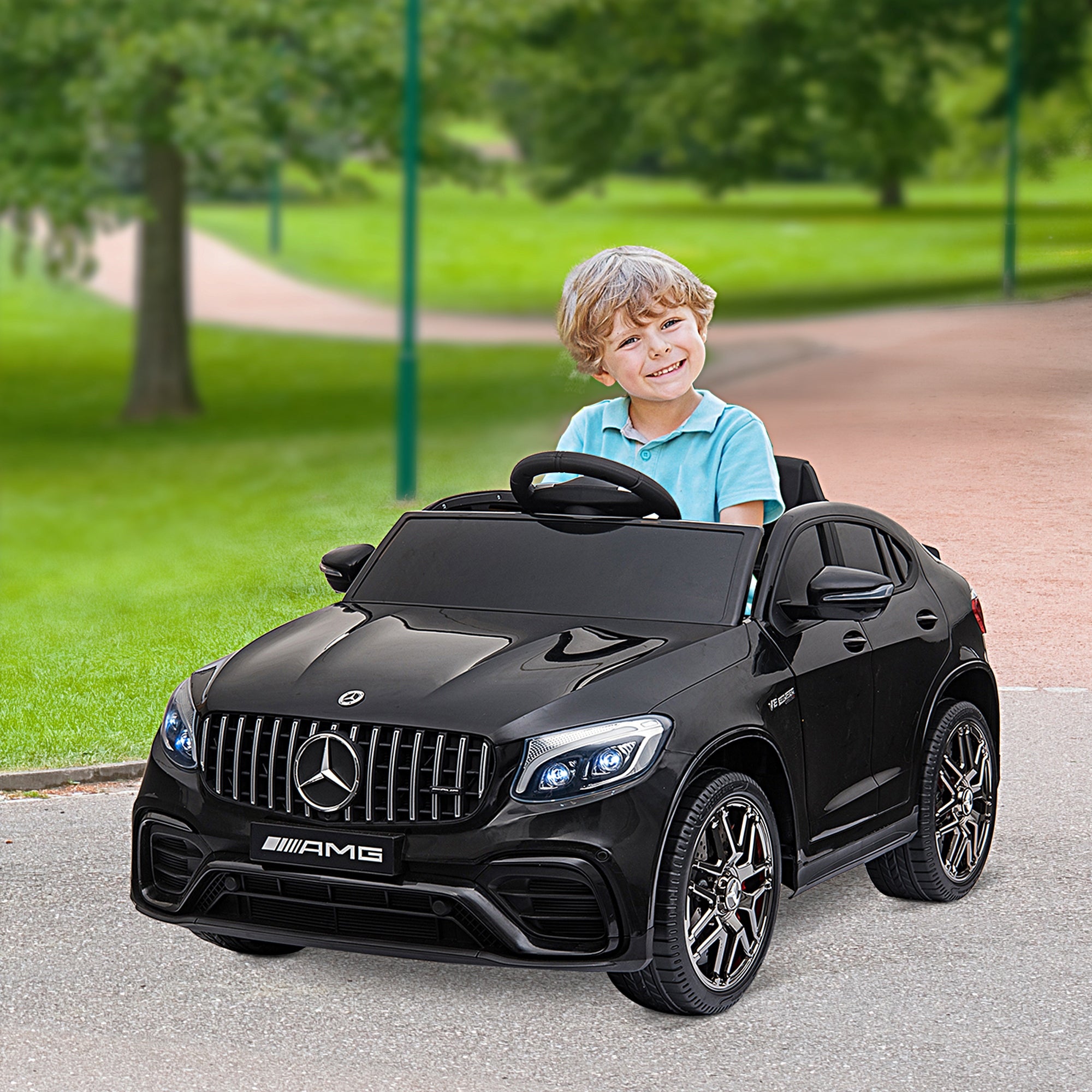 12V Battery-Powered Electric Riding Car Toy for Toddlers Mercedes Benz Coupe Trend Times 23