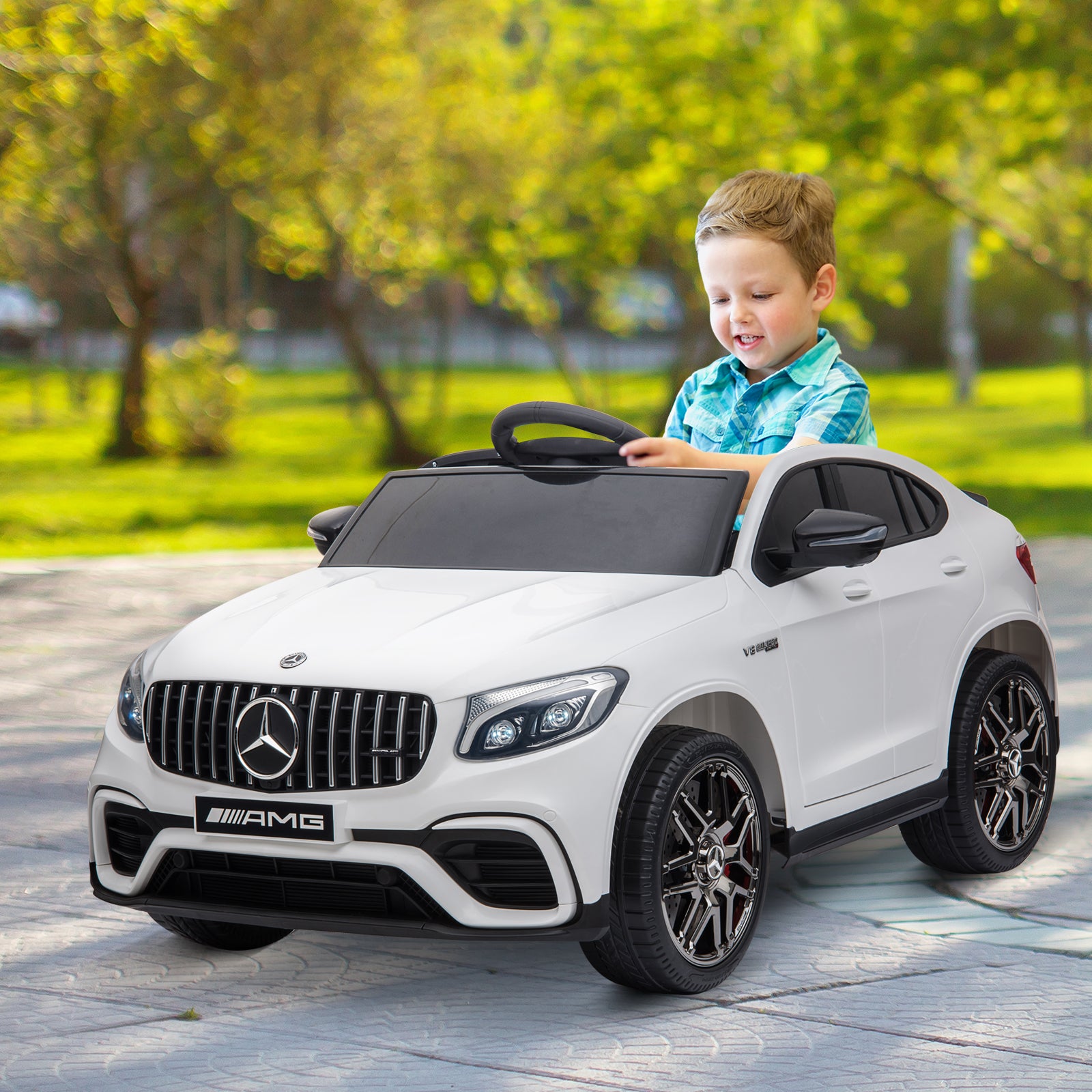 12V Battery-Powered Electric Riding Car Toy for Toddlers Mercedes Benz Coupe Trend Times 8