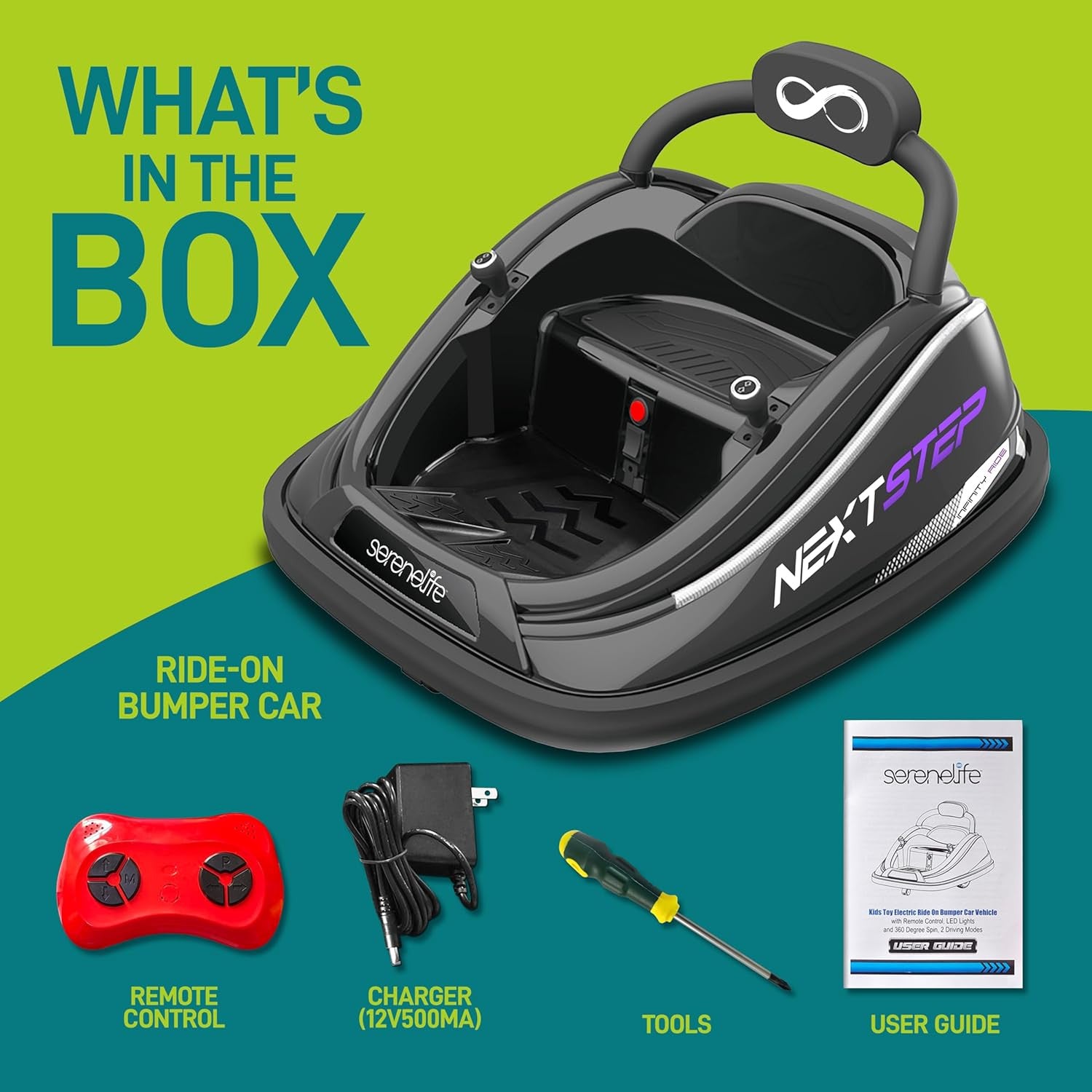 12V Electric Kids Bumper Car with Remote Control, 360° Spin, and LED Lights Trend Times 5