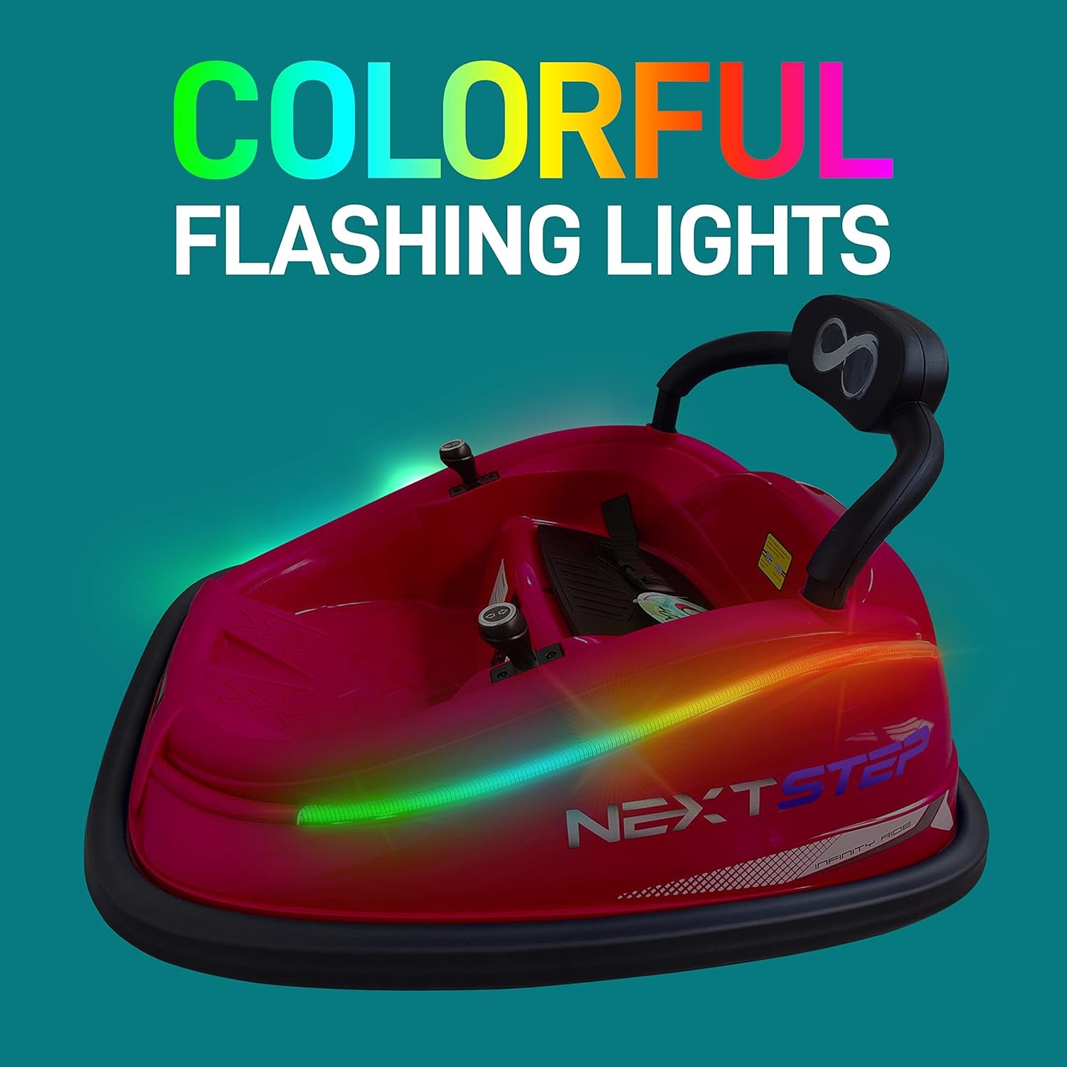 12V Electric Kids Bumper Car with Remote Control, 360° Spin and LED Lights Trend Times 4