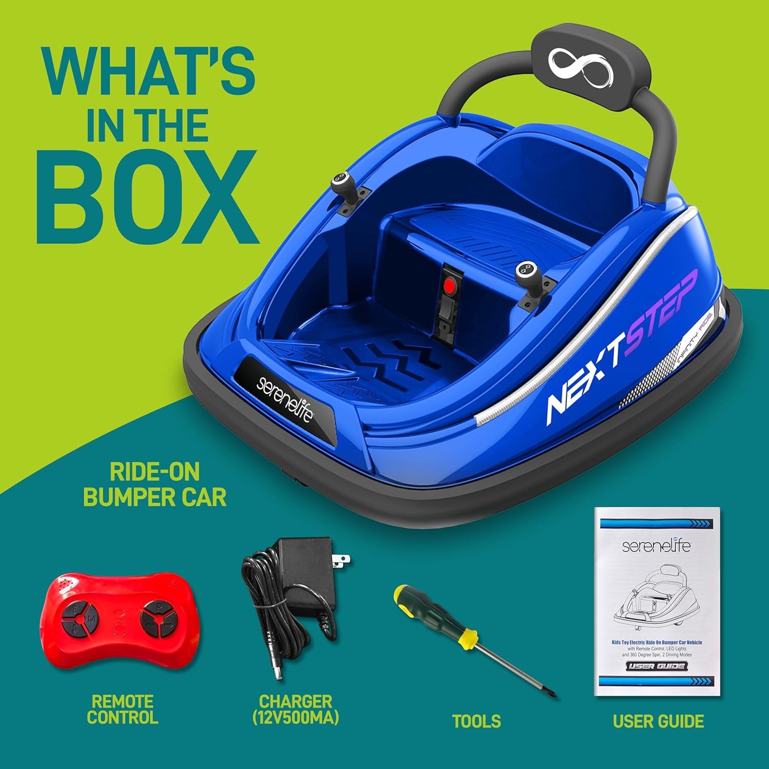 12V Electric Kids Bumper Car with Remote Control, 360° Spin and LED Lights Trend Times 5